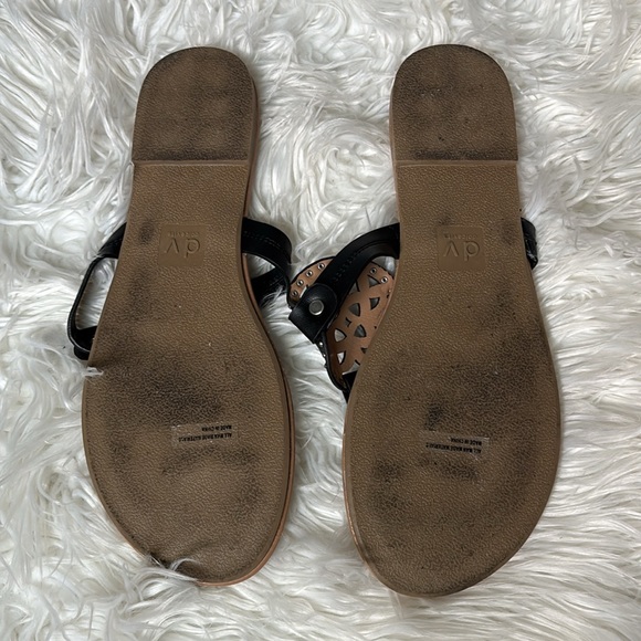 DV by Dolce Vita Black and Tan Studded Sandals - Picture 2 of 3